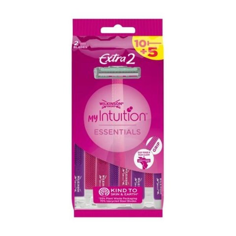 My Intuition Extra2 Essentials jednorazowe maszynki do golenia dla kobiet 15szt