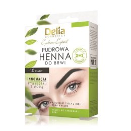 Delia pudrowa henna do brwi 1.0 czarna ziołowa
